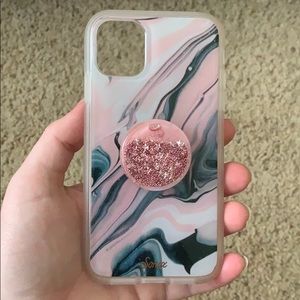 Sonix Blush Quartz case iPhone 11/XR w/ Popsocket
